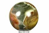 Polished Polychrome Jasper Sphere - Madagascar #283287-1